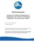 OPITO International. Guidance for Effective Management of Competence and Training in Emergency Response in the Oil and Gas Industry