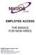 EMPLOYEE ACCESS THE BASICS FOR NEW HIRES