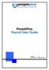 PeoplePlus Payroll User Guide