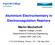Aluminium Electrochemistry in Electrocoagulation Reactors Martin Mechelhoff