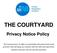 THE COURTYARD Privacy Notice Policy