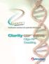 patent pending BioSolutions Purification solutions for synthetic RNA & DNA Clarity QSP (NEW) Oligo-RP Desalting