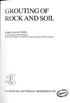 GROUTINGOF ROCK AND SOIL. CHRISTIAN KUTZNER Consulting Geotechnical Engineer Honorary Professar, Technical University Darmstadt, Hofheim, Germany