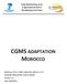 Crop Monitoring as an E-agricultural tool in Developing Countries CGMS ADAPTATION MOROCCO