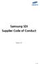 Samsung SDI Supplier Code of Conduct