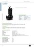 SMP. Single-channel closed impeller. submersible pumps PRODUCT CATALOGUE General characteristics