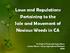 Laws and Regulations Pertaining to the Sale and Movement of Noxious Weeds in CA