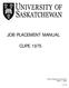 JOB PLACEMENT MANUAL CUPE 1975