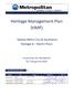 Contents. Heritage Management Plan (HMP) Doc nce: