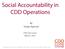 Social Accountability in CDD Operations