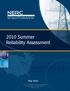 2010 Summer Reliability Assessment. the reliability of the. May 2010