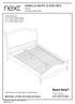 Need Help? ISABELLA WHITE SLEIGH BED Assembly instructions IMPORTANT - RETAIN FOR FUTURE REFERENCE CALL: