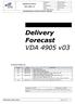 Delivery Forecast VDA 4905 v03