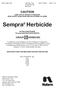 Sempra Herbicide 25g, 50g, 100g, Date: Page 1 of 9. Box Label CAUTION