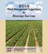 Weed Management Suggestions for Mississippi Row Crops