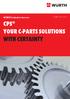 CPS YOUR C-PARTS SOLUTIONS WITH CERTAINTY