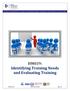 HM039: Identifying Training Needs and Evaluating Training