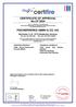 CERTIFICATE OF APPROVAL No CF 5034 FISCHERWERKE GMBH & CO. KG.
