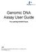 Genomic DNA Assay User Guide
