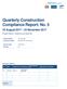 Quarterly Construction Compliance Report: No. 5