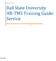 PeopleAdmin Ball State University H HR TMS Training Guide: Servi ce Human Resource s Talent Management System June, 2016