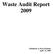 Waste Audit Report 2009