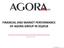 FINANCIAL AND MARKET PERFORMANCE OF AGORA GROUP IN 2Q2018