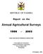 Annual Agricultural Surveys