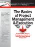 The Basics of Project Management & Execution