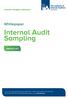 Internal Audit Sampling
