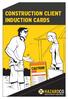 CONSTRUCTION CLIENT INDUCTION CARDS