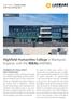 Highfield Humanities College in Blackpool, England, with the IDEALVARIABEL. Project Report: façade design with clay roofing tiles ROOFDESIGN