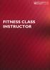 FITNESS CLASS INSTRUCTOR
