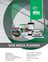 2018 MEDIA PLANNER CONTACT: Concrete InFocus magazine Membership Directory & Resource Guide Online Buyers Guide E-news