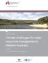 Climate challenges for water resources management in Western Australia