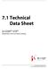 7.1 Technical Data Sheet