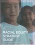 RACIAL EQUITY STRATEGY GUIDE