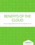 BENEFITS OF THE CLOUD