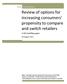 Review of options for increasing consumers' propensity to compare and switch retailers