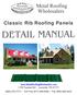 Classic Rib Roofing Panels DETAIL MANUAL