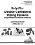 Poly-Flo Double Contained Piping Systems