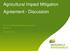 Agricultural Impact Mitigation Agreement - Discussion