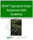 DRAFT Agricultural Impact Assessment (AIA) Guidelines