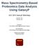Mass Spectrometry Based Proteomics Data Analysis Using GalaxyP