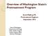 Overview of Washington State s Pretreatment Program Scott Mallery, P.E. Pretreatment Engineer September 2012