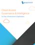 Cloud Access Governance & Intelligence. for Data, Infrastructure & Applications