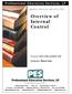 Overview of Internal Control. Course #6015B/QAS6015B Course Material