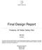 DESERT ROSE H20. Final Design Report. Fredonia, AZ Water Safety Plan CENE 486C 12/14/2017