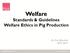Welfare Standards & Guidelines Welfare Ethics in Pig Production. Dr Pat Mitchell APV 2017