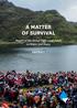 A MATTER OF SURVIVAL. Report of the Global High-Level Panel on Water and Peace ABSTRACT